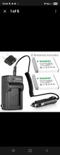 Kastar 2X NB-6LH Battery + Charger For Canon Powershot SD1300 SX500 IS SX260 HS