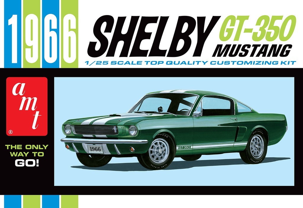 AMT1491 MODEL KIT 1966 SHELBY MUSTANG GT-350 - 1/25 SCALE MODEL