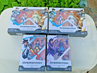 4 Overwatch Ultimates Blizzard Action Figs Sets NIB: McCree , Tracer, Sombra