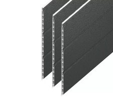 300mm Grained Grey And Black Hollow Soffit Board