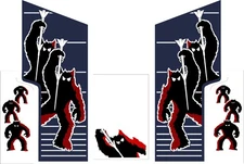 Space Invaders Arcade Side Art 5 Piece Set Laminated High Quality