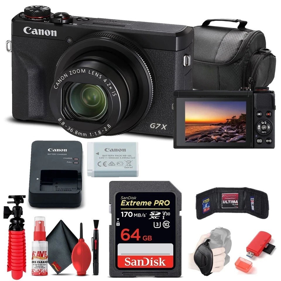 【新品級】キヤノン Canon PowerShot G7X Mark II Canon PowerShot G7x Mark II 20.1MP Digital Camera, 4.2x