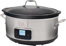 Esc7400 Slow Cooker, Pentola Elettrica in Acciaio Inox per Cottura Lenta Con Sei