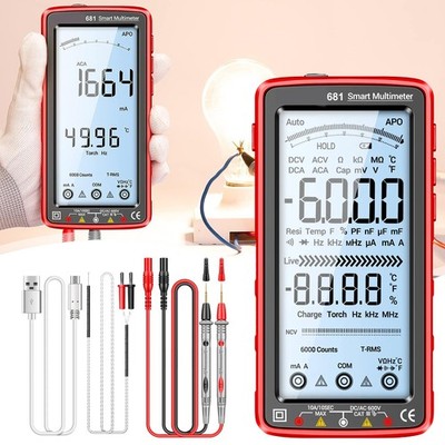 Digital Multimeter AC/DC Capacitance Meter Diode Tester,Strommessgerät 6000