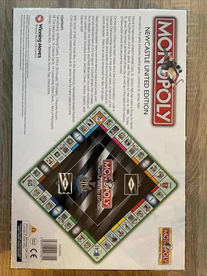 Monopoly Newcastle United Edition 2006 Complete NUFC Board Game Limited Edition - Image 2 of 2