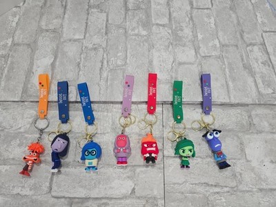 Disney Inside Out 2 3D Pendant Keychains Anxiety Ennui Embarrassment Fear Anger