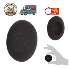 3 Pairs of 50mm Foam Ear Pads in Black - Revitalize Your Listening Experience