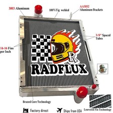 #re67333 Re165030 Radiator Fit John Deere Tractor 7200 7210 7400 7410 7510 2-row