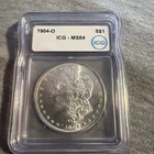 1904-O Morgan Silver Dollar MS64 ICG