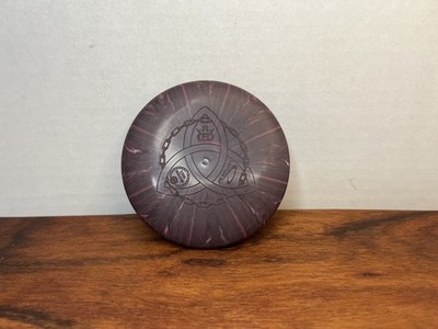 Dynamic Discs Mini Judge w/ Trinity Stamp Disc Golf Dark Purple Burst 4 in Disc