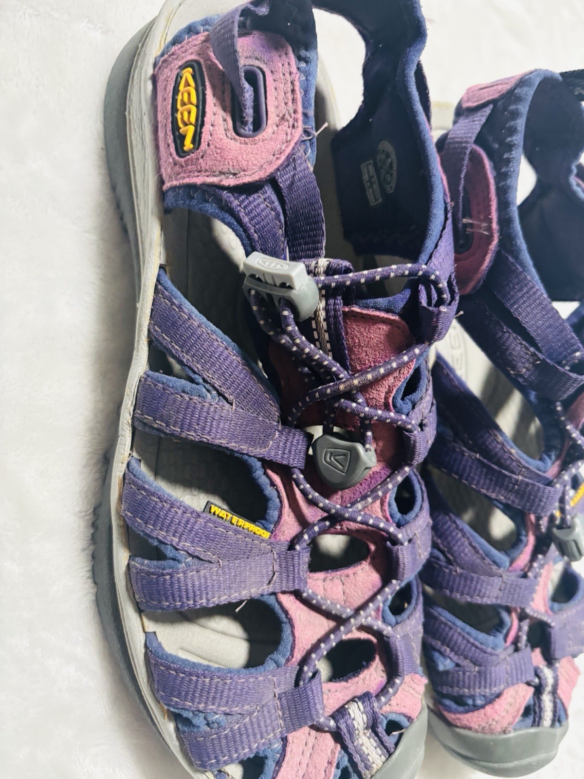 Sandali sportivi donna KEEN Whisper taglia 6 rosa impermeabili punta chiusa estivi