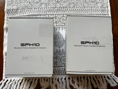 Pair of Sena SPH-10 Bluetooth Intercom Headsets - complete OEM sets - like new!