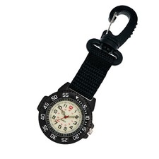 Outdoors Clip-On Carabiner Luminous Compass 24H Backpack Belt Fob Quartz WatchR3