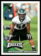 2010 Topps #172 Brandon Graham Rookie RC Philadelphia Eagles football card
