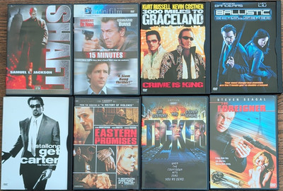 Action Crime Thriller Movies - 8 DVD Lot Samuel L. Jackson De Niro Kurt Russell