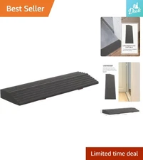 Heavy-Duty Indoor Rubber Ramp - Non-Slip Entry Solution for Wheelchairs