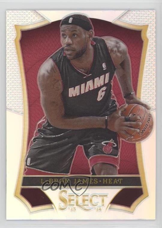 2013-14 Panini Select Silver Prizm LeBron James #24 3a1
