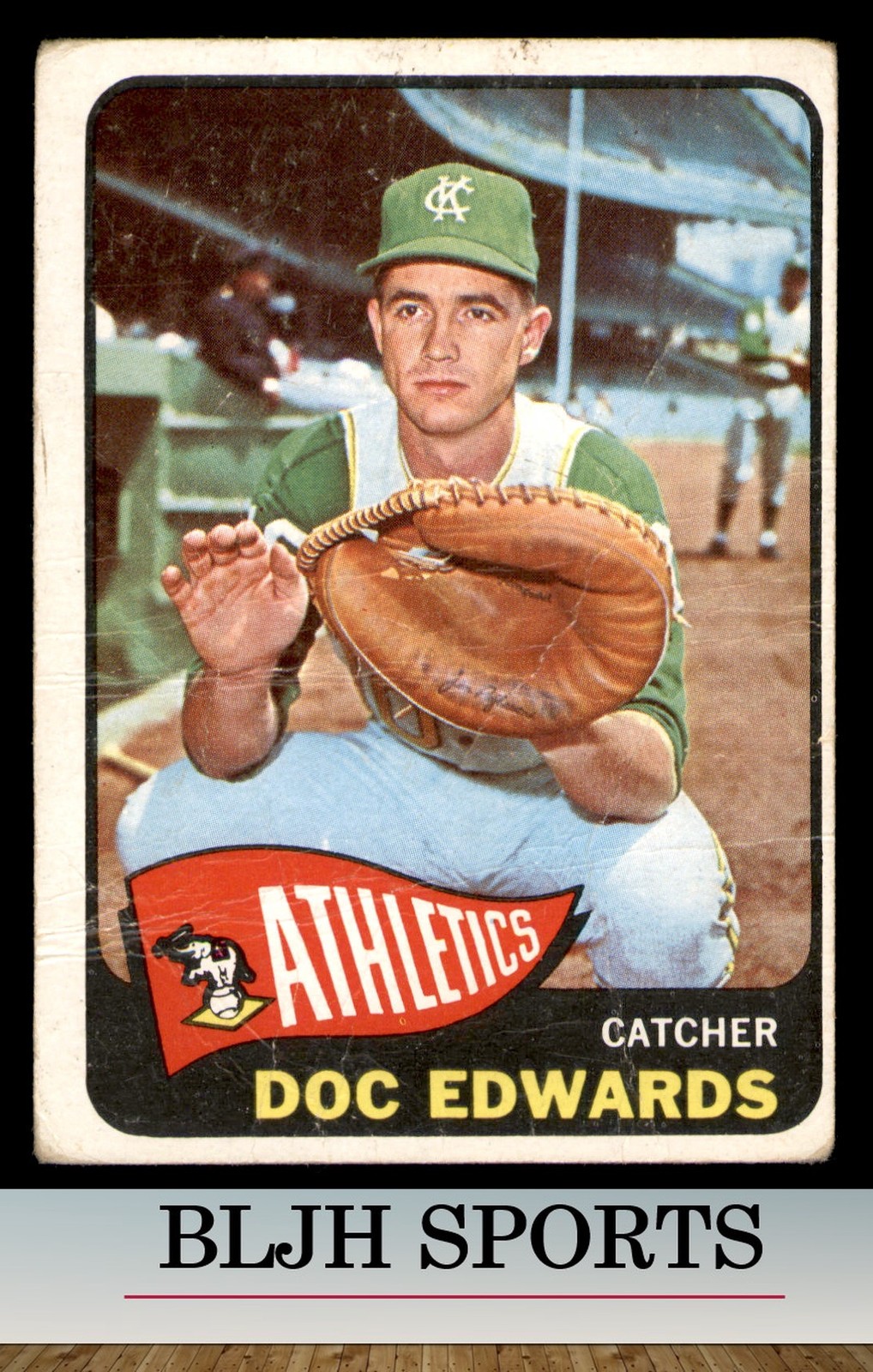 1965 Topps #239 Doc Edwards Kansas City Athletics (see pics)