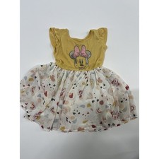 Disney Junior Minnie Dress Yellow Tutu Skirt Lightweight Cute
