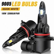 9005 Hb3 Led Headlight Super White Bright Bulbs Kit 6500k 320000lm Highlow Beam