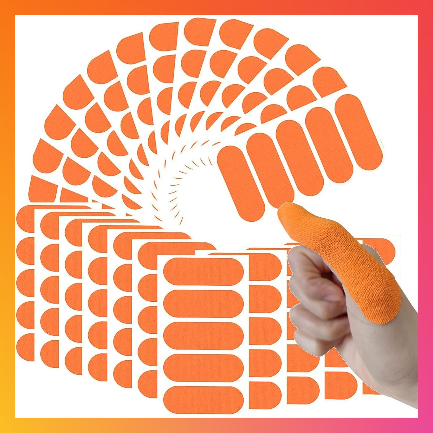 120PCS Finger Protective Bowling Thumb Tape Sports Skin Blister Guard Strips