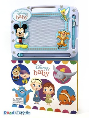 Disney Baby Read & Doodle - Learning resources for kids, a magnetic drawing pad,