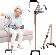 4-Pronged Stability Cane for Seniors