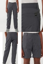 REI Co-op Sahara Convertible Pants Kids L Asphalt Water Repellent Straight Leg