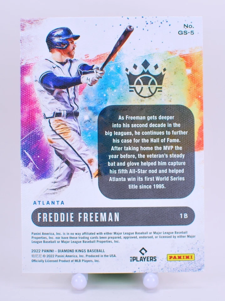 2022 Panini Diamond Kings - Gallery of Stars #GS-5 Freddie Freeman - Image 2 of 2