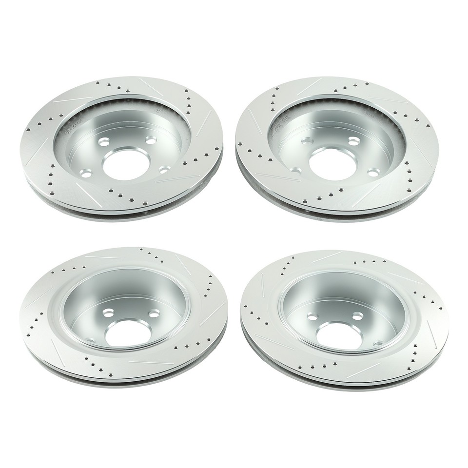 Front Rear Brake Disc Rotors+Brake Pads for Ram 1500 11-18/Chrysler ...