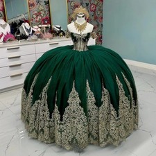  Ball Gown Quinceanera Dresses Applique Sleeveless Lace up Back Prom Gown