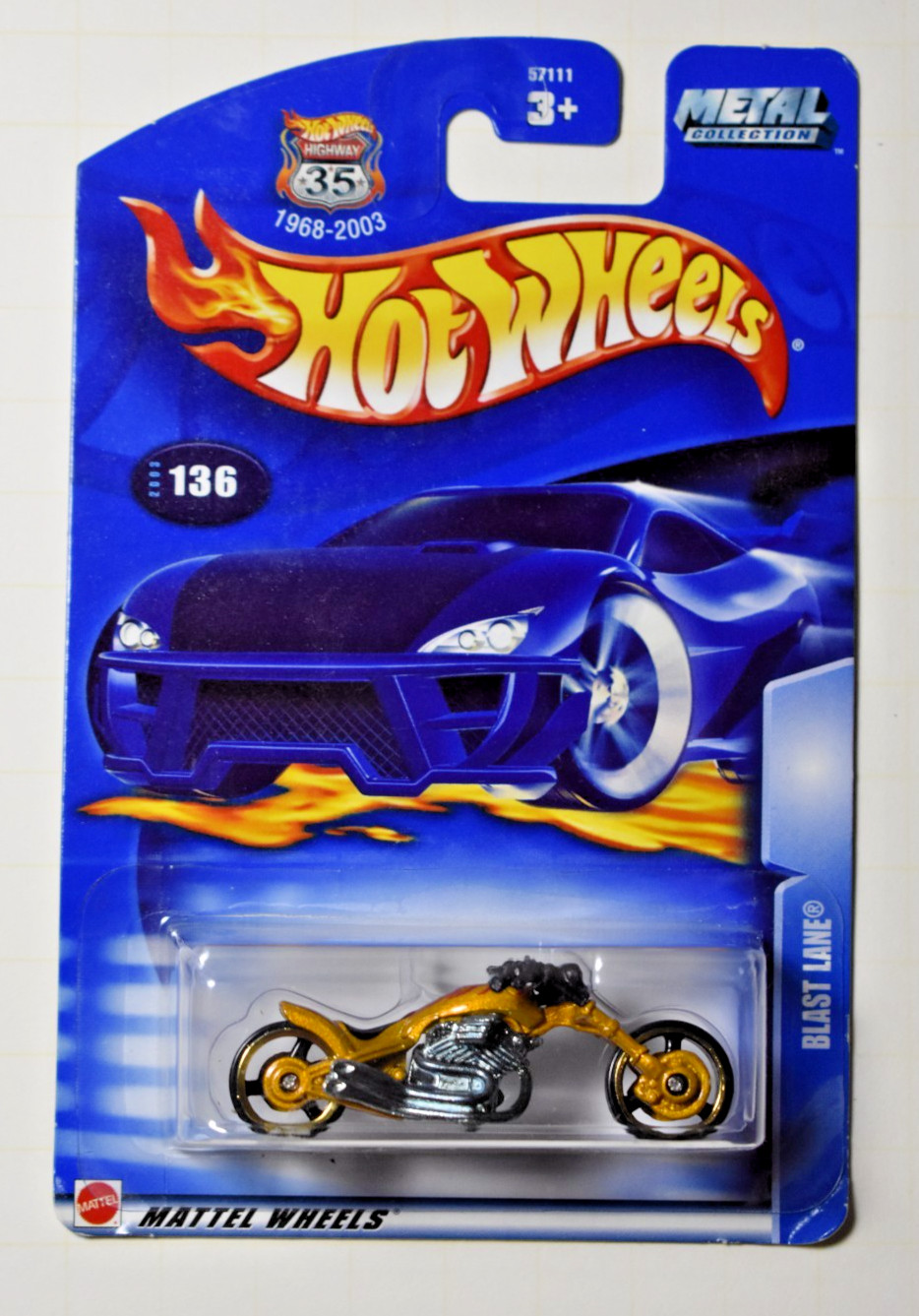 Hot Wheels 2003 Metal Collection BLAST LANE #136 Highway 35 - New On Card