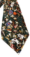 Nicole Miller Necktie 100 Silk Hand Sewn 1996 Fall  Football