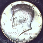 1966 P KENNEDY HALF DOLLARD   40% SILVER  CIRCULATED