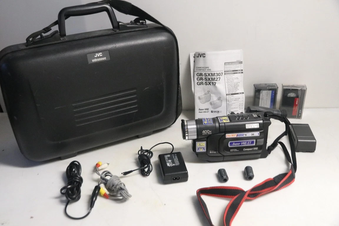 Caméscope JVC GR-AXM670S VHS-C – Pour Pièces / En L'état – Problème Cassette