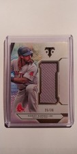 2018 TRIPLE THREADS HANLEY RAMIREZ JUMBO JERSEY #'D 25/36 BOSTON RED SOX