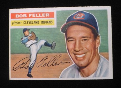 1956 Topps #200 Bob Feller HOF Read
