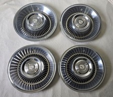 Set Of 4 - Vintage 17 Cadillac Wheel Covers Hub Caps 1960s - 1963 Or 1964 Set Of 4 - Vintage 17 Cadillac Wheel Covers Hub Caps 1960s - 1963 Or 1964