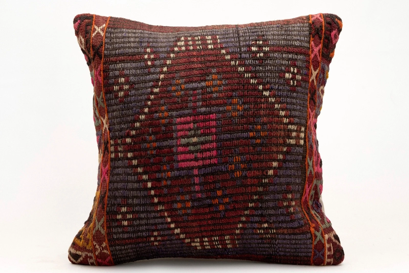Kilim Ethnic Pillow, 18x18 in, Decorative Throw Cushion, Handmade Vintage Pillow
Opens in a new wind