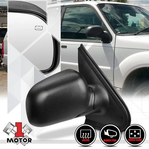 [R]Passenger Side Power+Heated Foldable OE Replacement Mirror for 95-03 Explorer