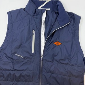Zero Restriction Indian Creek Country Club Mens Large Primaloft Vest Full Zip