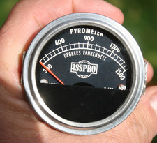 Isspro Vintage Pyrometer Exhaust Temperature Gauge - R-605 Isspro Vintage Pyrometer Exhaust Temperature Gauge - R-605