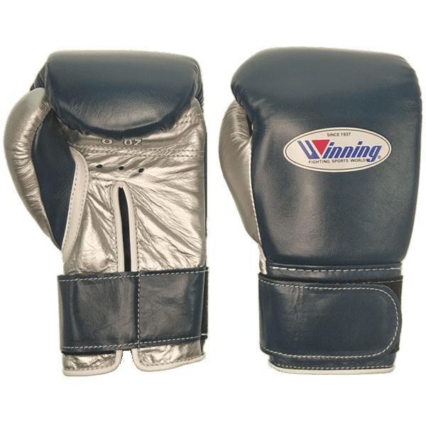 Winning グローブ　MS-200B 8oz Winning Boxing Gloves 8 oz MS-200B Navy & Silver Tape Type For
