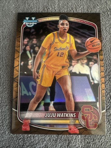 Topps Bowman Chrome JuJu Watkins USC RC #BCP-96 Reptillian Refractor