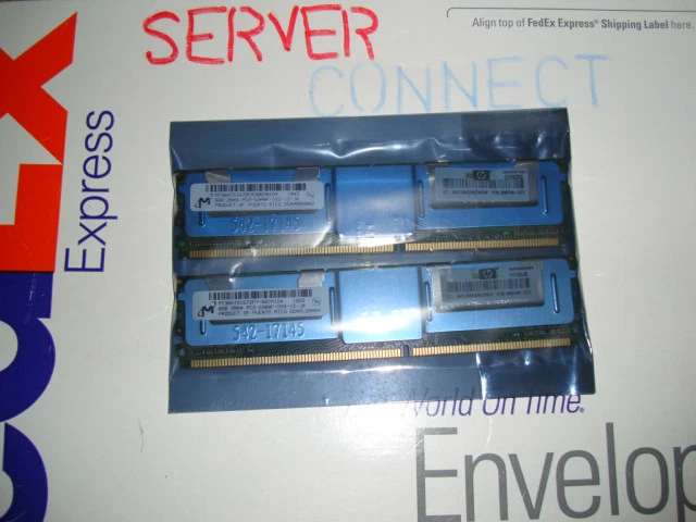 Hp 8GB(2 x 4GB) PC2-3200 DDR2 ECC Memory Kit 348106-b21 345115-061 379984-001 - Image 2 of 2
