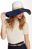 14th & Union Colorblock Wide Brim Floppy Hat One Size 129014 on sale 14th & Union Colorblock Wide Brim Floppy Hat One Size 129014 on sale