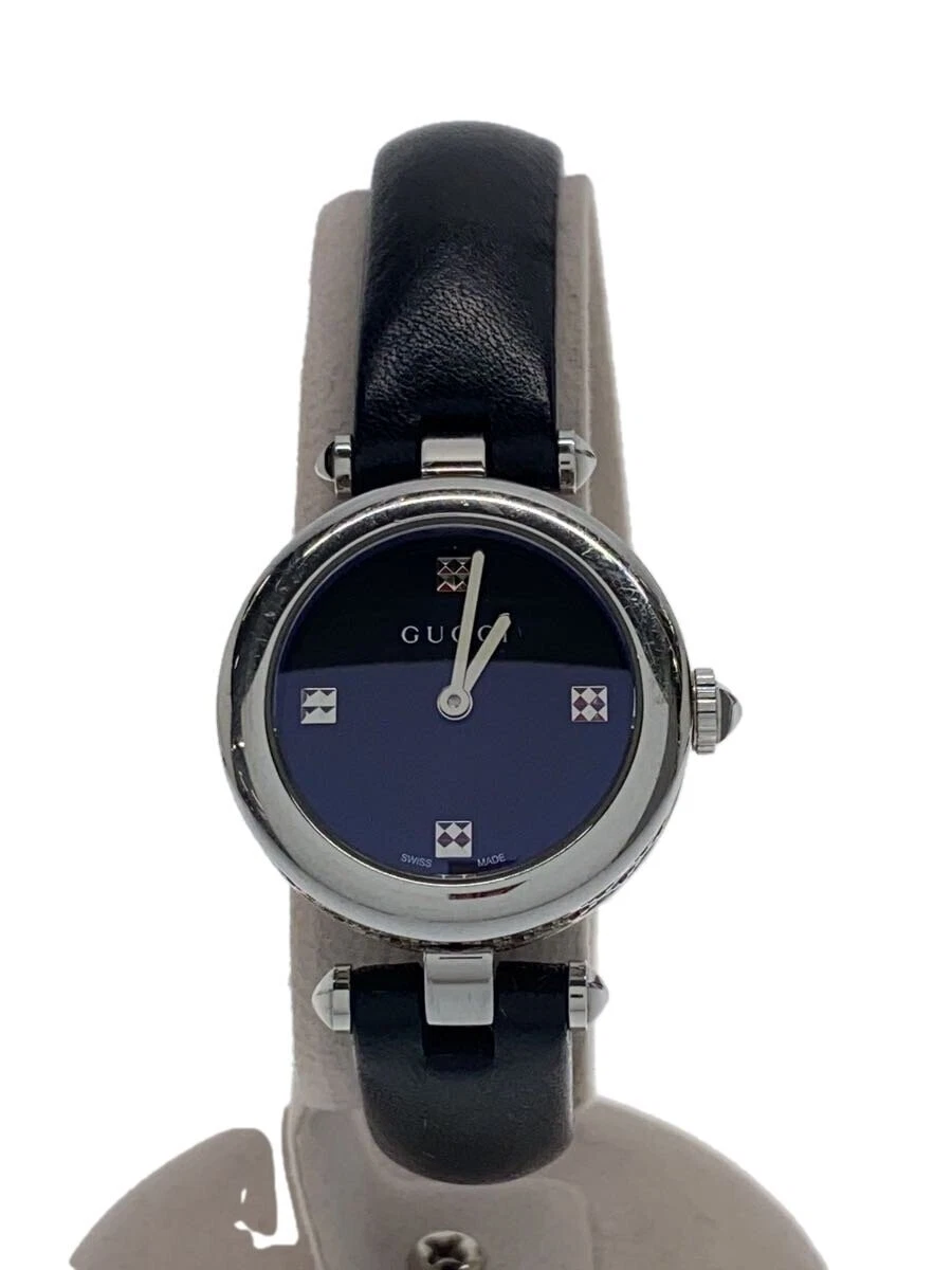 Montre homme Gucci Diamantissima à quartz cadran noir ronde 30 mm analogique du Japon