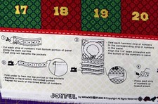 Wreath fabric advent calendar panel, reusable advent calendar, Maywood Studios