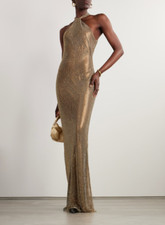 Ralph Lauren Collection Crystal Embellished Evening Gown Size 4