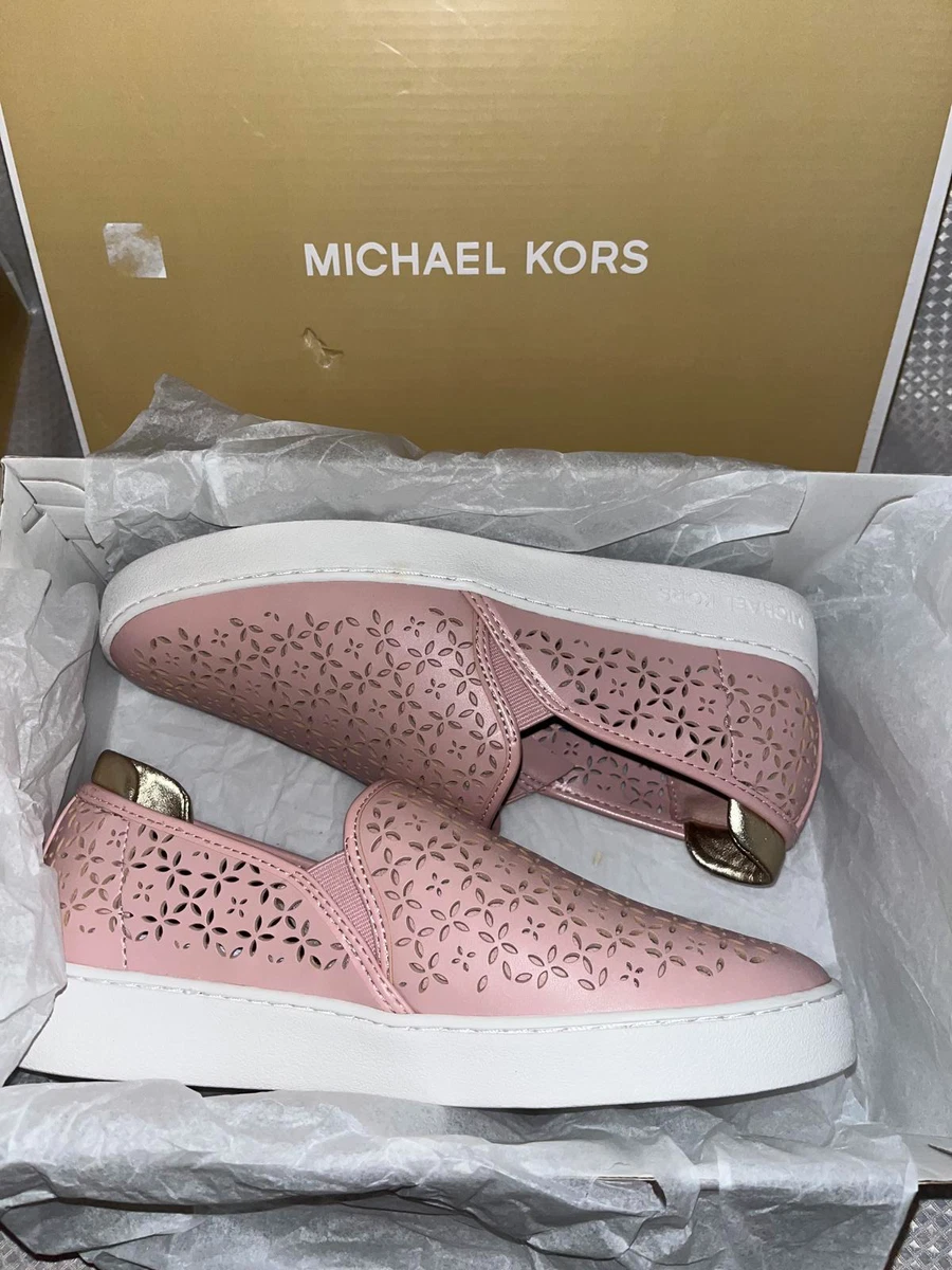 MICHAEL Michael Kors Ophelia Perforated Faux Leather Slip On